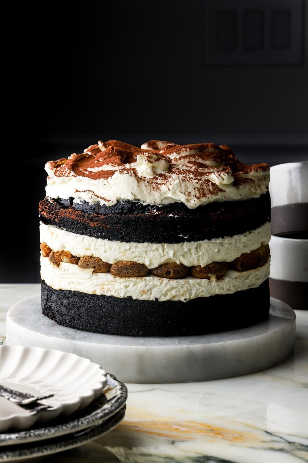 Crafting a 6-Layer Naked Chocolate Tiramisu Masterpiece